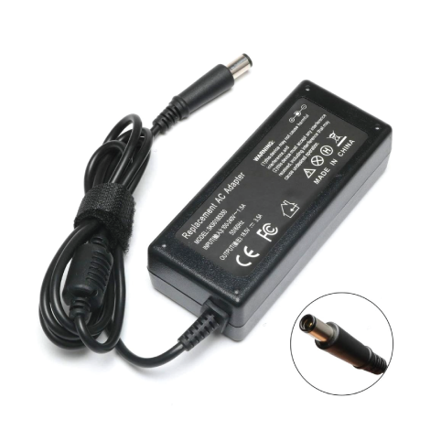Laptop Charger for HP 18.5V 3.5A - Black