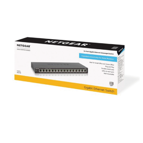 NETGEAR GS316 16-PORT GIGABIT RACKMOUNT  ETHERNET SWITCH